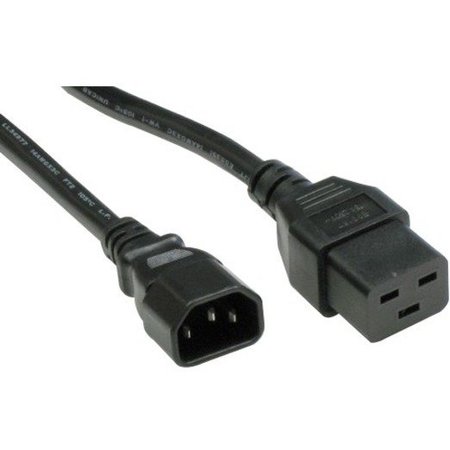 UNIRISE USA Power Cord C14-C19 15Amp 250V Sjt 14/3 A PWCD-C14C19-15A-06F-BLK